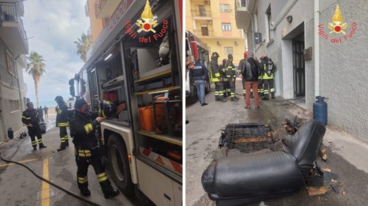 Scampato pericoloIncendio in un appartamento a Crotone, i vigili del fuoco spengono le fiamme e salvano un cagnolino