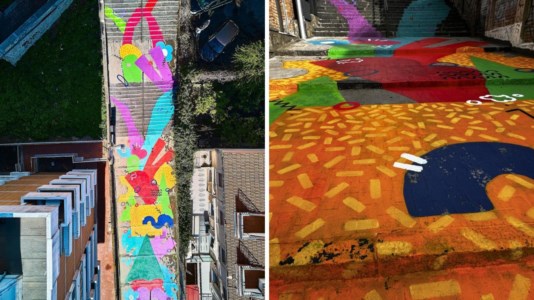 L’iniziativaCatanzaro, i simboli della città colorano una scalinata trasformandola in opera d’arte