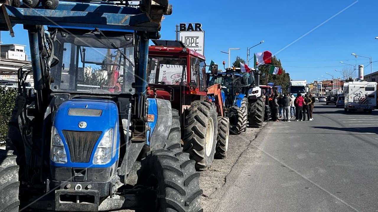 La protesta degli agricoltori in Calabria