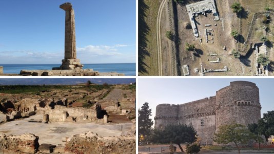 Alcuni dei tesori calabresi: Capo Colonna, il Parco archeologico di Locri, quello di Sibari e il castello aragonese di Reggio