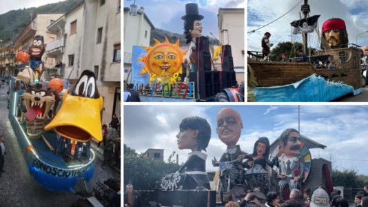 L’eventoIl Carnevale torna a sfilare lungo le strade di Nocera Terinese: carri allegorici e senso di comunità nel Martedì grasso