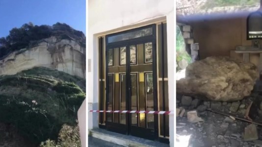 Tragedia sfiorataRicadi, masso si stacca dal costone e sfonda una parete della chiesetta di Formicoli