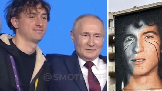 La fotoLo street artist del murales di Rino Gaetano elogia Putin. Jorit in Russia: «È umano come tutti noi»
