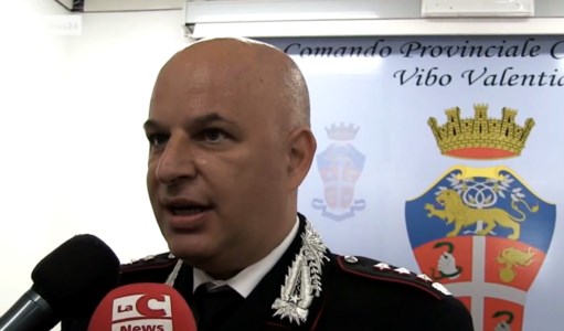 Il comandante provinciale dei carabinieri Toti