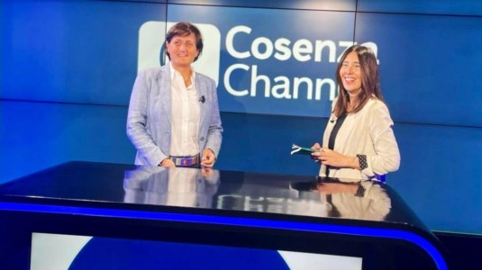 Francesca Stancati nella redazione di Cosenza Channel