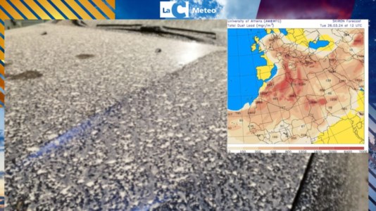 MeteoPioggia sporca in Calabria, precipitazioni accompagnate da sabbia durante la giornata: le previsioni