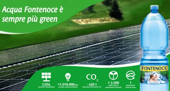 Acqua Fontenoce sempre più green con il fotovoltaico