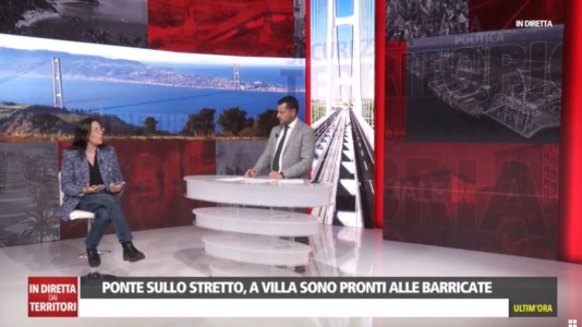 Giusy Caminiti e Pier Paolo Cambareri nella puntata di Dentro la Notizia sul Ponte