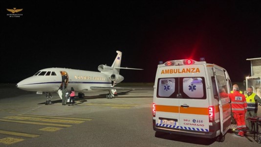 L’interventoDa Lamezia a Roma, neonato in pericolo di vita trasportato d&rsquo;urgenza con un volo dell&rsquo;Aeronautica