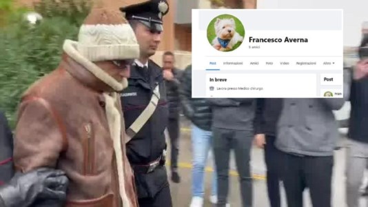 L’arresto di Messina Denaro e, nel riquadro, uno dei suoi profili social