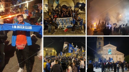 L&rsquo;entusiasmoInter campione d’Italia, la festa in Calabria: la notte magica dei tifosi da Cosenza a Reggio