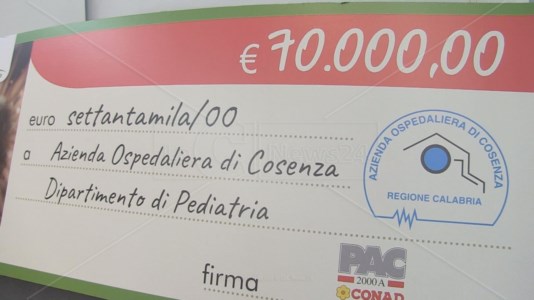 Sanità CalabriaCosenza, donazione da 70mila euro per l&rsquo;ospedale dell&rsquo;Annunziata: servir&agrave; a realizzare la Casa del parto
