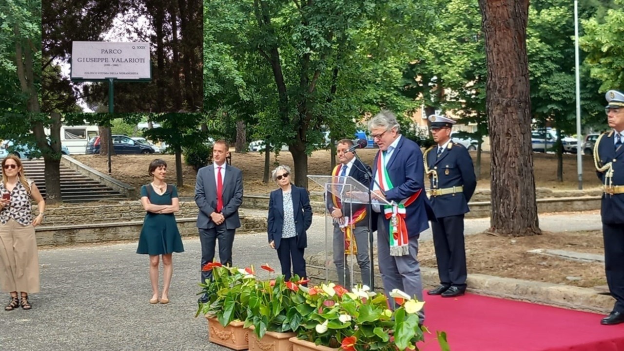 L’inaugurazione del parco a Roma