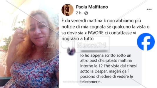 Ore di apprensioneScomparsa da casa da venerdì senza dare notizie, la comunità di Paola in agitazione per Stefania