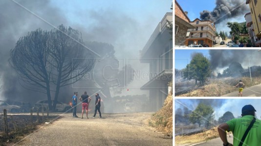 Maxi rogoGrosso incendio ad Acri nei pressi dell’ospedale, disagi e danni ingenti: in fiamme le auto di una concessionaria