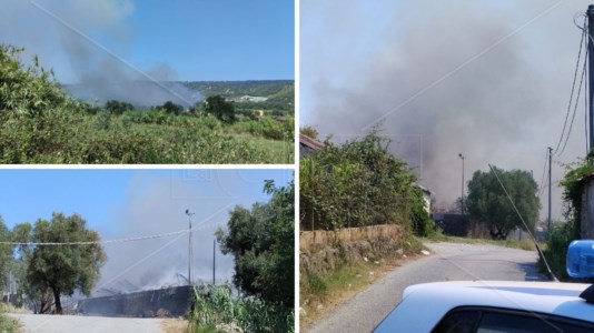 L’incendio a Palmi dopo più di ventiquattro ore