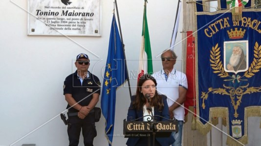 La commemorazioneA Paola una cerimonia per ricordare Tonino Maiorano, l’operaio scambiato per un boss ucciso dalla ‘ndrangheta vent’anni fa