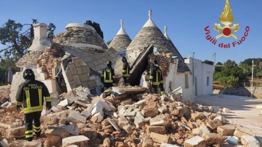 Nel BrindisinoEsplosione in un trullo in Puglia: uomo morto sotto le macerie, ferita gravemente una donna