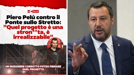 Musica e polemichePonte sullo Stretto, Salvini risponde alle critiche di Piero Pelù: «Ne sa più lui che centinaia di ingegneri e architetti»