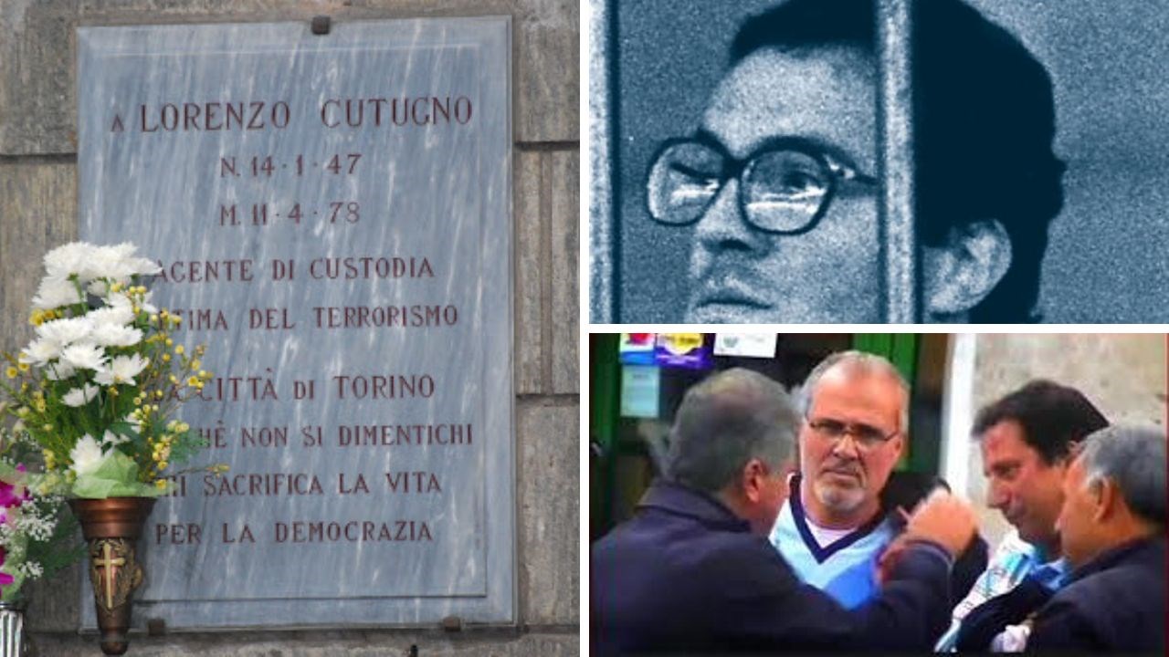 La targa in memoria di Lorenzo Cotugno, una delle vittime di Piancone (in alto a destra). Sotto, il presunto boss Francesco D’Onofrio