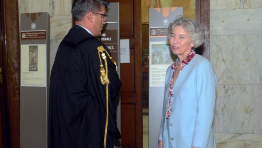 Irene Pivetti in attesa della sentenza a Milano