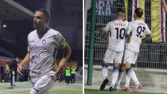 Pareggio amaroSerie C, non basta la tripletta di Gomez: il Crotone impatta a Potenza 3 a 3