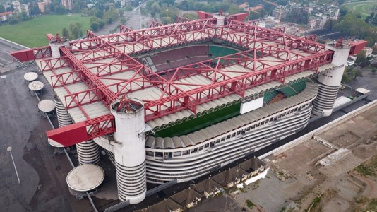 Lo stadio Meazza nel quartiere San Siro a Milano