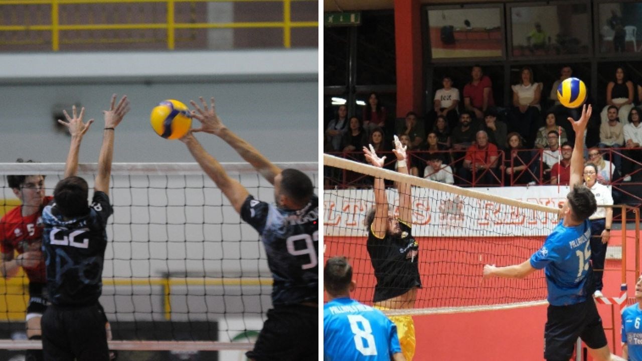 Volley, alcuni momenti del campionato di Serie C maschile