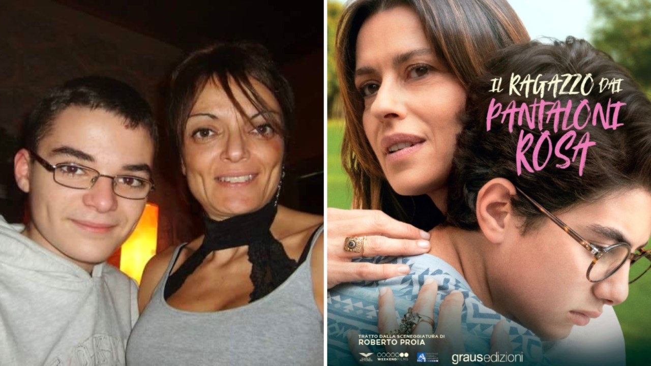 Andrea e Teresa, a destra la locandina del film