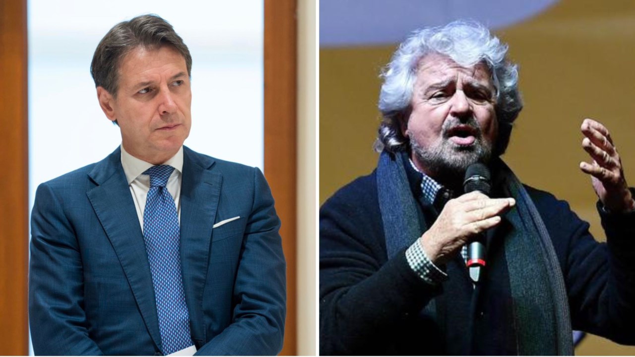 Giuseppe Conte e Beppe Grillo