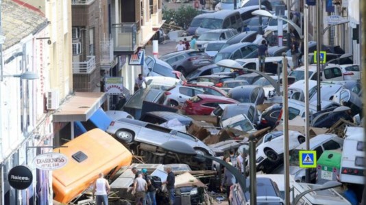 Devastazione a Valencia (foto Ansa)