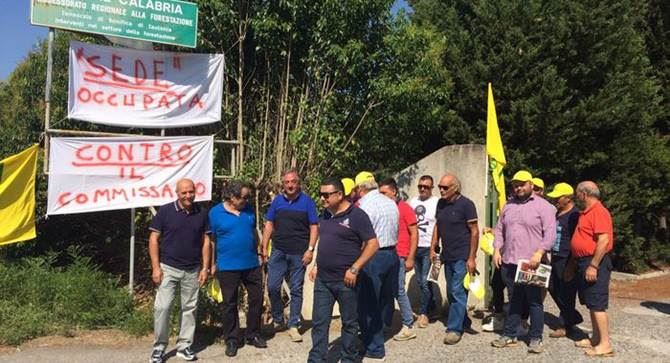 La protesta a Roccella Ionica
