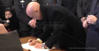 Reggio, il ministro dell'Interno firma contro la 'ndrangheta