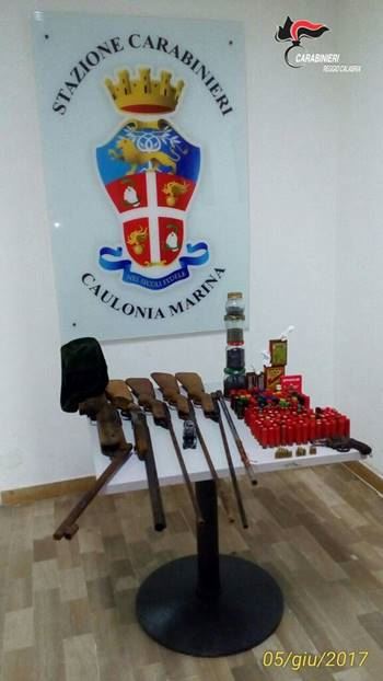 Reggio Calabria, armi e munizioni
