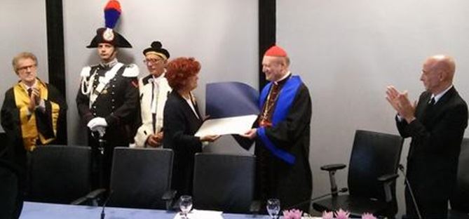 Cerimonia di consegna Laurea Honoris Causa a Monsignor Gianfranco Ravasi