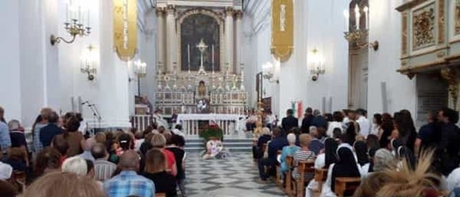 La Basilica di Santa Croce di Torre del Greco dove si sono svolti i Funerali di Maria Immacolata Marrazzo