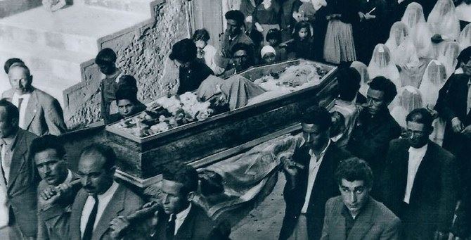 I funerali della Monachella il 27 maggio 1953