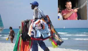 L'ultimo spauracchio di Salvini: venditori ambulanti fuori dalle spiagge 