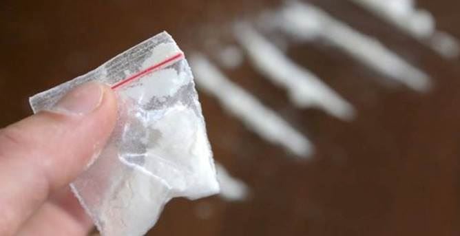 Un sacchetto di cocaina