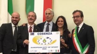 Cosenza città europea dello sport, cerimonia ufficiale a Roma