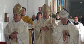 I vescovi Francesco Milito, Luigi Renzo e Antonio Cantisani