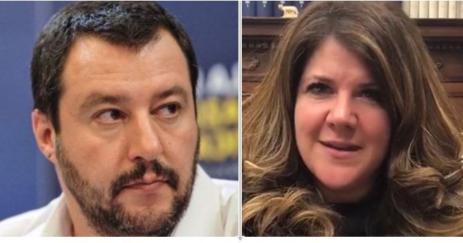 Matteo Salvini e Fulvia Michela Caligiuri