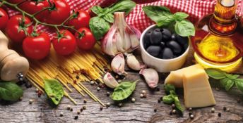 Tipici alimenti della dieta mediterranea