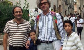 Mimmo Lucano e il regista Wim Wenders