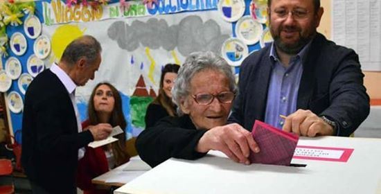 Nonna Luisa al voto
