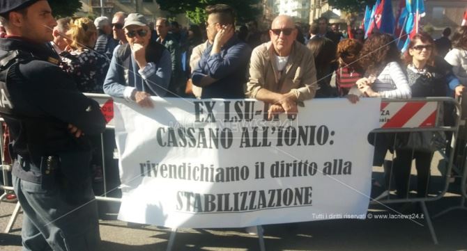La protesta a Cosenza