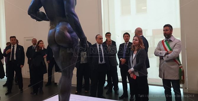 I ministri ieri in visita al museo di Reggio