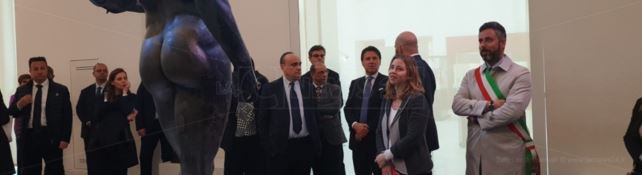 I ministri ieri in visita al museo di Reggio