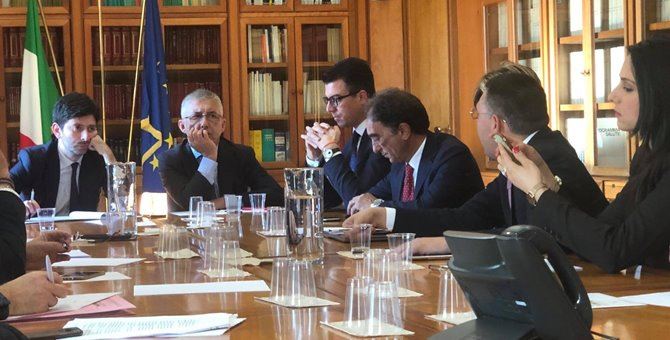 La riunione a Roma con il ministro Speranza 