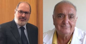 Nella foto, l’ex direttore generale dell’Asp di Cosenza, Raffaele Mauro, e il direttore sanitario Vincenzo Cesareo